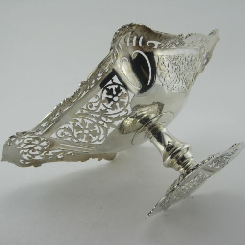 LARGE EDWARDIAN STERLING SILVER TABLE COMPORT OR CENTREPIECE - ADDITIONAL PHOTO 6