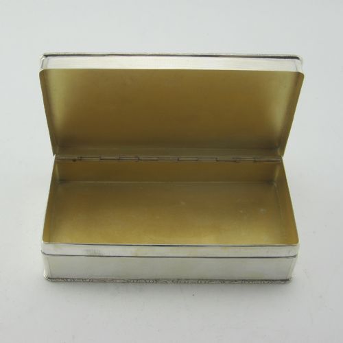 SUPERB QUALITY 495 GRAM STERLING SILVER BOX - ADDITIONAL PHOTO 5