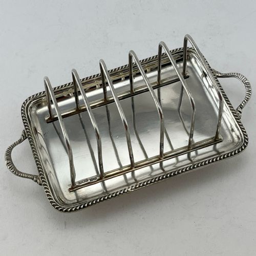 good quality mappin webb sterling silver toast rack - CATEGORY: ANTIQUE SILVER - DATED 1930