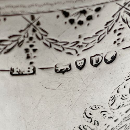 GEORGE III STYLE VICTORIAN STERLING SILVER TEA CADDY - ADDITIONAL PHOTO 6