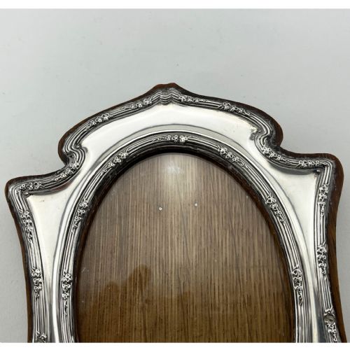 BEAUTIFUL EDWARDIAN STERLING SILVER PHOTO FRAME - ADDITIONAL PHOTO 2