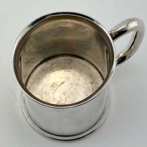 STERLING SILVER PINT MUG WITH PLAIN UNENGRAVED BODY - ADDITIONAL PHOTO 1