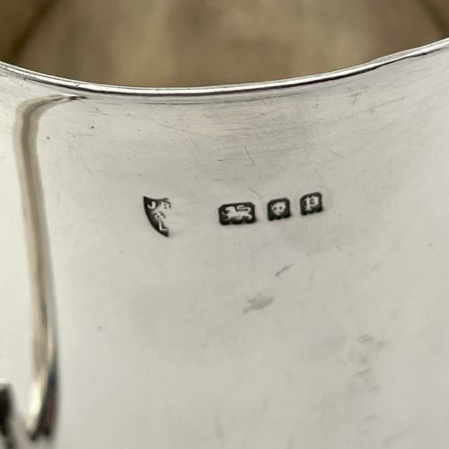 STERLING SILVER PINT MUG WITH PLAIN UNENGRAVED BODY - ADDITIONAL PHOTO 3