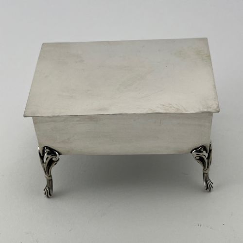 GOOD QUALITY STERLING SILVER JEWELLERY BOX - ADDITIONAL PHOTO 1