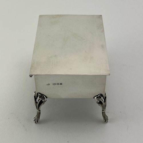 GOOD QUALITY STERLING SILVER JEWELLERY BOX - ADDITIONAL PHOTO 5
