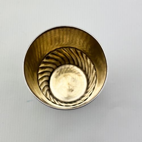 VICTORIAN STERLING SILVER TAPERING VASE OR BEAKER - ADDITIONAL PHOTO 2