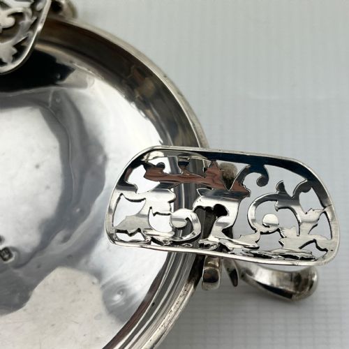 UNUSUAL ANTIQUE STERLING SILVER ASH TRAY - ADDITIONAL PHOTO 1