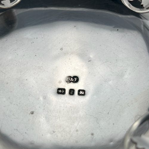 UNUSUAL ANTIQUE STERLING SILVER ASH TRAY - ADDITIONAL PHOTO 2