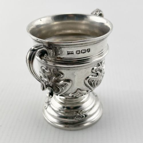 MINIATURE STERLING SILVER VASE SHAPED TROPHY CUP - ADDITIONAL PHOTO 2