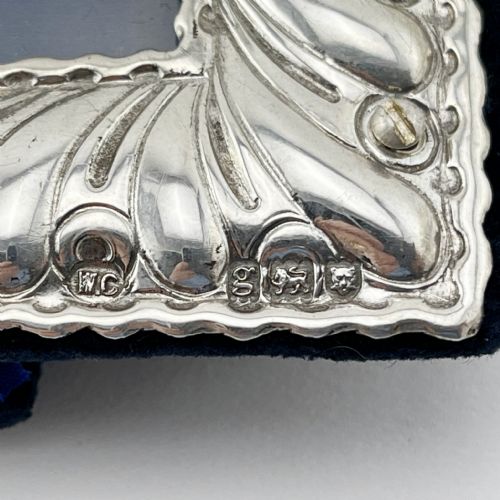 WILLIAM COMYNS STERLING SILVER RECTANGULAR PHOTO FRAME - ADDITIONAL PHOTO 2