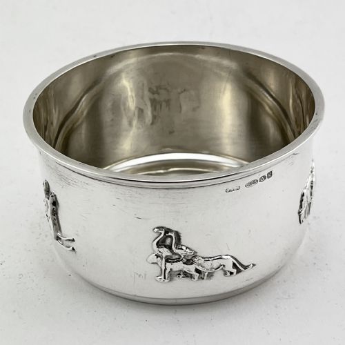 ANTIQUE STERLING SILVER CHILDS BOWL - ADDITIONAL PHOTO 1