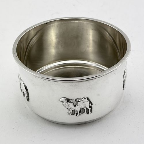 ANTIQUE STERLING SILVER CHILDS BOWL - ADDITIONAL PHOTO 3