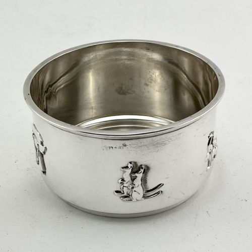 ANTIQUE STERLING SILVER CHILDS BOWL - ADDITIONAL PHOTO 4