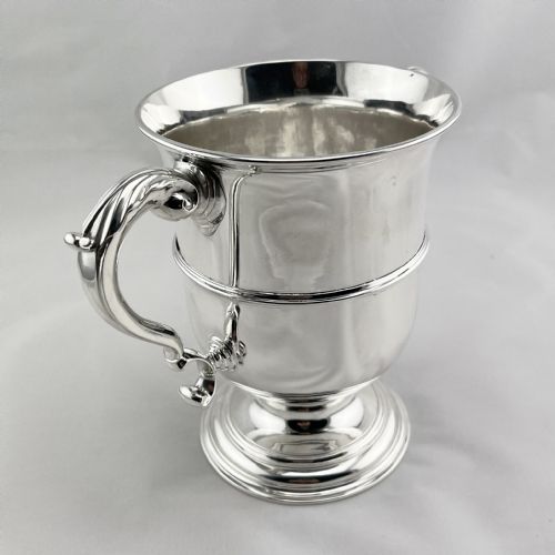 GOOD QUALITY GEORGE II RICHARD GURNEY STERLING SILVER TROPHY CUP - ADDITIONAL PHOTO 1