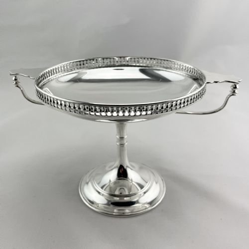 PAIR OF ELEGANT GOOD QUALITY STERLING SILVER COMPORT DISHES - ADDITIONAL PHOTO 2