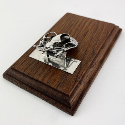 STERLING SILVER DESK PAPER CLIP WITH GALLEON SHIP MOTIF - ADDITIONAL PHOTO 2