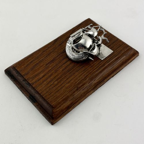 STERLING SILVER DESK PAPER CLIP WITH GALLEON SHIP MOTIF - ADDITIONAL PHOTO 5