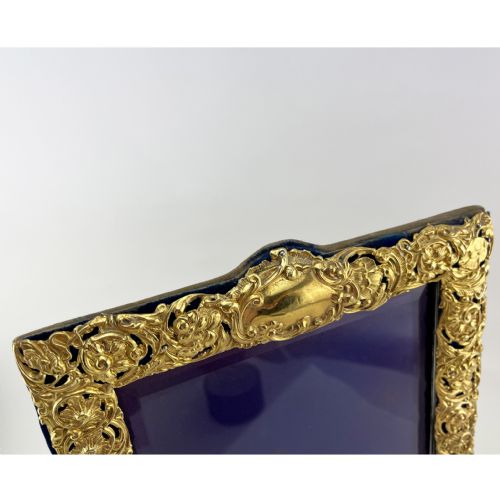 UNUSUAL EDWARDIAN DECORATIVE GOLD PLATED PHOTO FRAME - ADDITIONAL PHOTO 3