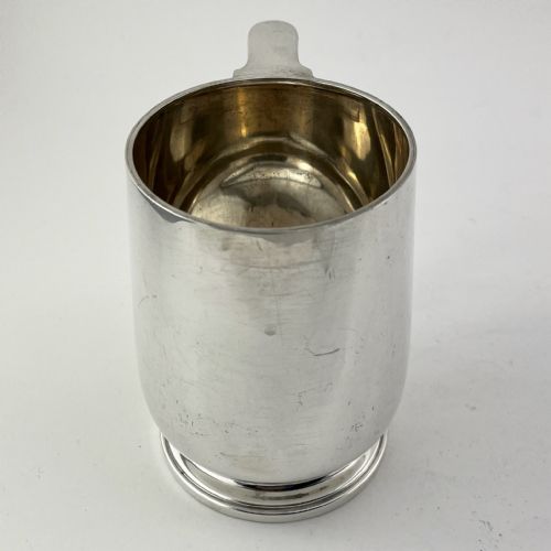GOOD QUALITY AND GAUGE STERLING SILVER PINT MUG - ADDITIONAL PHOTO 1
