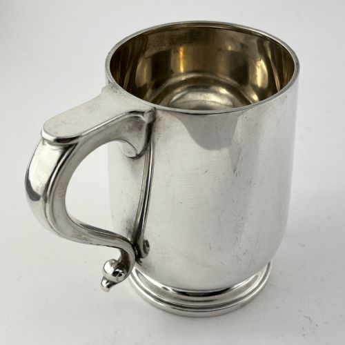 GOOD QUALITY AND GAUGE STERLING SILVER PINT MUG - ADDITIONAL PHOTO 2