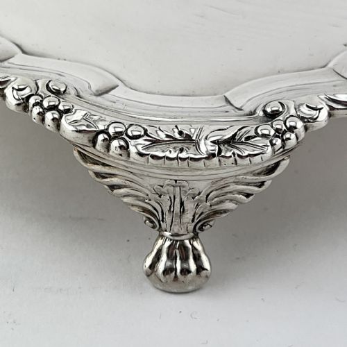VERY FINE QUALITY WILLIAM BATEMAN GEORGIAN STERLING SILVER SALVER - ADDITIONAL PHOTO 3