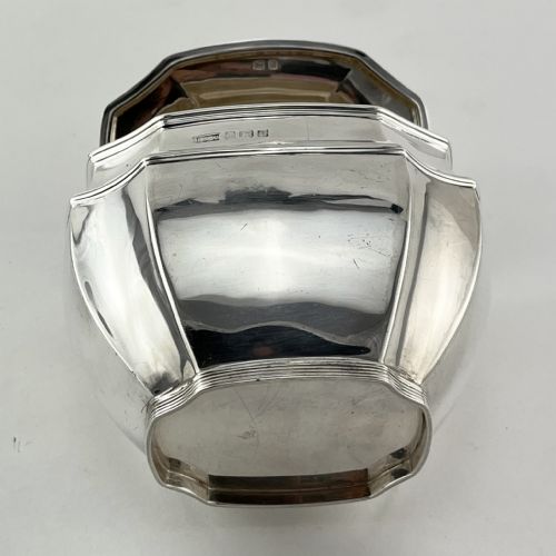 LARGE HEAVY GAUGE STERLING SILVER TEA CADDY - ADDITIONAL PHOTO 6