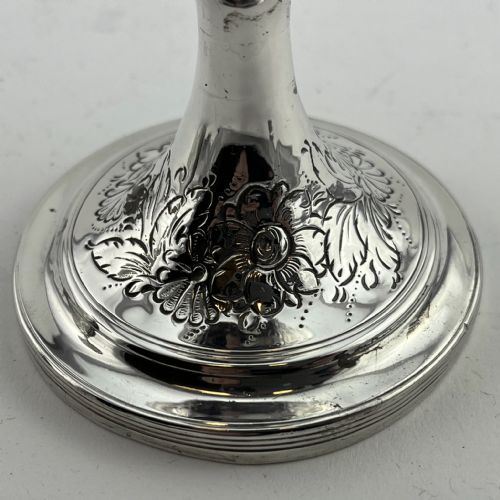 PAIR OF GEORGIAN STERLING SILVER GOOD QUALITY GOBLETS - ADDITIONAL PHOTO 6