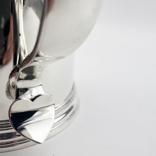 LARGE VICTORIAN STERLING SILVER THREE PINT LIDDED TANKARD - ADDITIONAL PHOTO 2