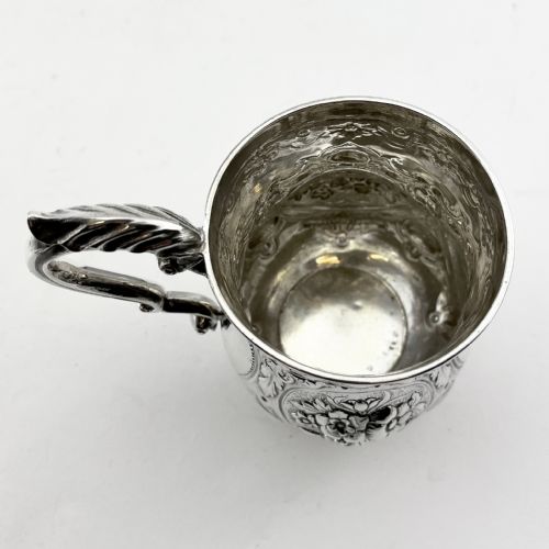 VICTORIAN STERLING SILVER BALUSTER SHAPED CHRISTENING MUG - ADDITIONAL PHOTO 3