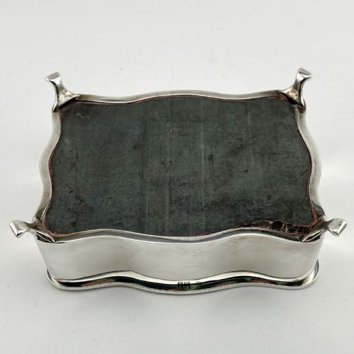 LARGE EDWARDIAN TORTOISESHELL AND SILVER JEWELLERY OR TRINKET BOX - ADDITIONAL PHOTO 8