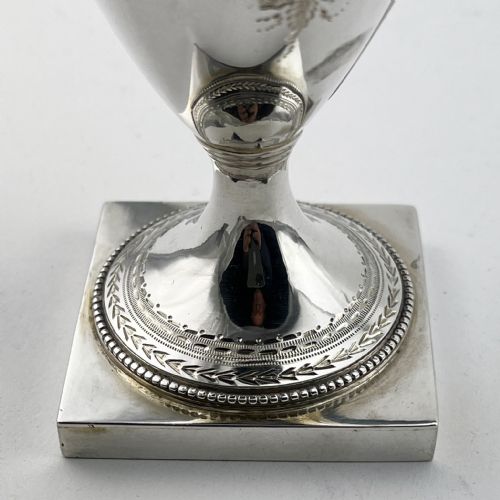 VICTORIAN GEORGIAN STYLE STERLING SILVER CREAM JUG - ADDITIONAL PHOTO 2