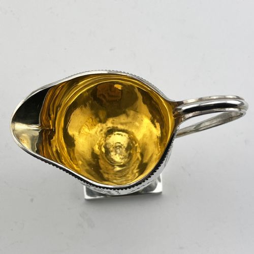 VICTORIAN GEORGIAN STYLE STERLING SILVER CREAM JUG - ADDITIONAL PHOTO 5