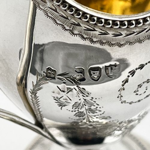 VICTORIAN GEORGIAN STYLE STERLING SILVER CREAM JUG - ADDITIONAL PHOTO 7