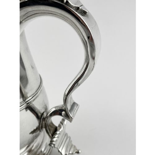 LARGE GEORGE II STERLING SILVER LIDDED TANKARD - ADDITIONAL PHOTO 3