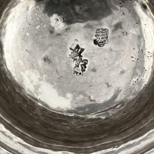 LARGE GEORGE II STERLING SILVER LIDDED TANKARD - ADDITIONAL PHOTO 9