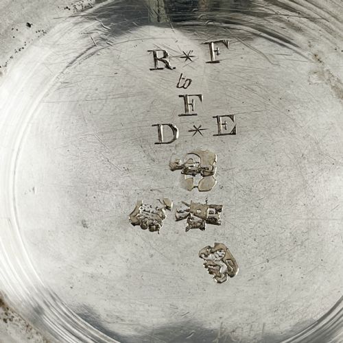 LARGE GEORGE II STERLING SILVER LIDDED TANKARD - ADDITIONAL PHOTO 10