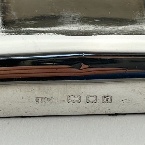 RECTANGULAR ANTIQUE STERLING SILVER DESK PAPER CLIP - ADDITIONAL PHOTO 3