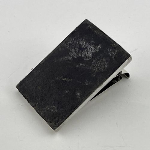 RECTANGULAR ANTIQUE STERLING SILVER DESK PAPER CLIP - ADDITIONAL PHOTO 7