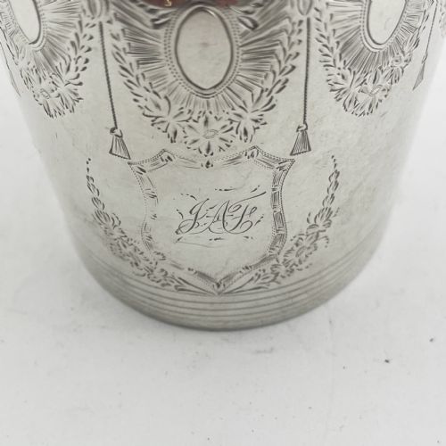 BEAUTIFUL GEORGE III STERLING SILVER CREAM JUG - ADDITIONAL PHOTO 5