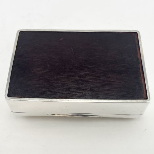 IMPRESSIVE EDWARDIAN STERLING SILVER CIGAR OR TRINKET BOX - ADDITIONAL PHOTO 7
