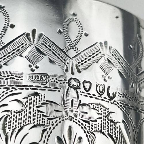 LARGE VICCTORIAN STERLING SILVER GOBLET - ADDITIONAL PHOTO 5