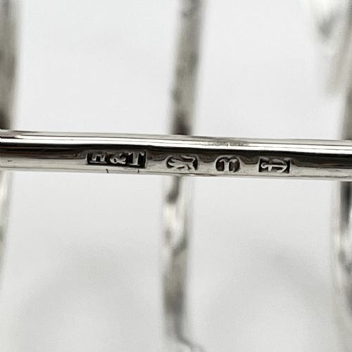GOOD QUALITY VICTORIAN STERLING SILVER TOAST RACK - ADDITIONAL PHOTO 5