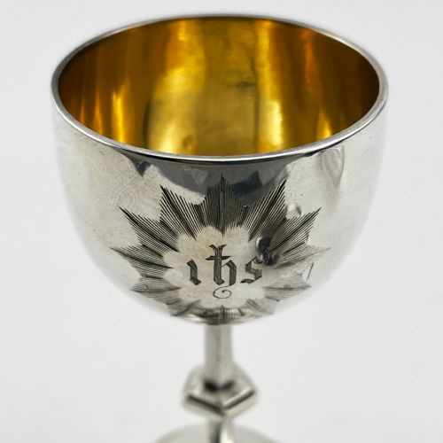 EARLY VICTORIAN STERLING SILVER TRAVELLING COMMUNION SET - ADDITIONAL PHOTO 5