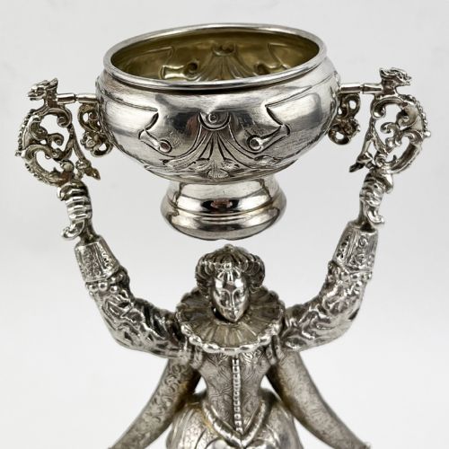 BERNARD MULLER STERLING SILVER WAGER OR MARRIAGE CUP - ADDITIONAL PHOTO 1