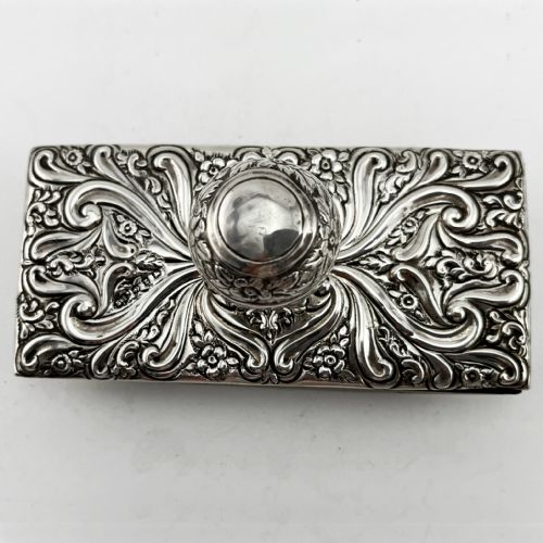DECORATIVE VICTORIAN STERLING SILVER BLOTTER - ADDITIONAL PHOTO 2