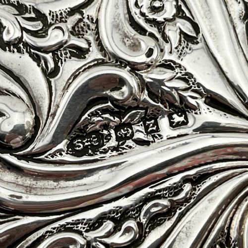 DECORATIVE VICTORIAN STERLING SILVER BLOTTER - ADDITIONAL PHOTO 3