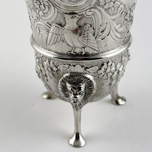 IRISH STYLE LATE VICTORIAN STERLING SILVER CREAM JUG - ADDITIONAL PHOTO 1