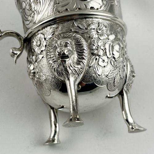 IRISH STYLE LATE VICTORIAN STERLING SILVER CREAM JUG - ADDITIONAL PHOTO 3