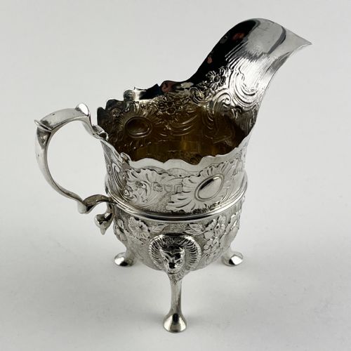 IRISH STYLE LATE VICTORIAN STERLING SILVER CREAM JUG - ADDITIONAL PHOTO 4