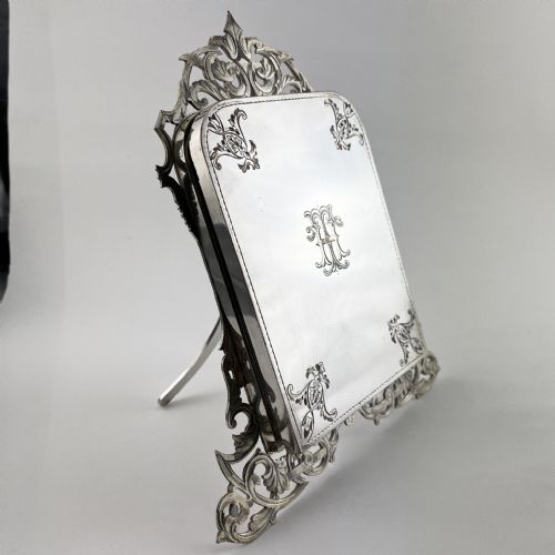 HARDY BROTHERS VICTORIAN SILVER PLATED DOUBLE PHOTO FRAME - ADDITIONAL PHOTO 1